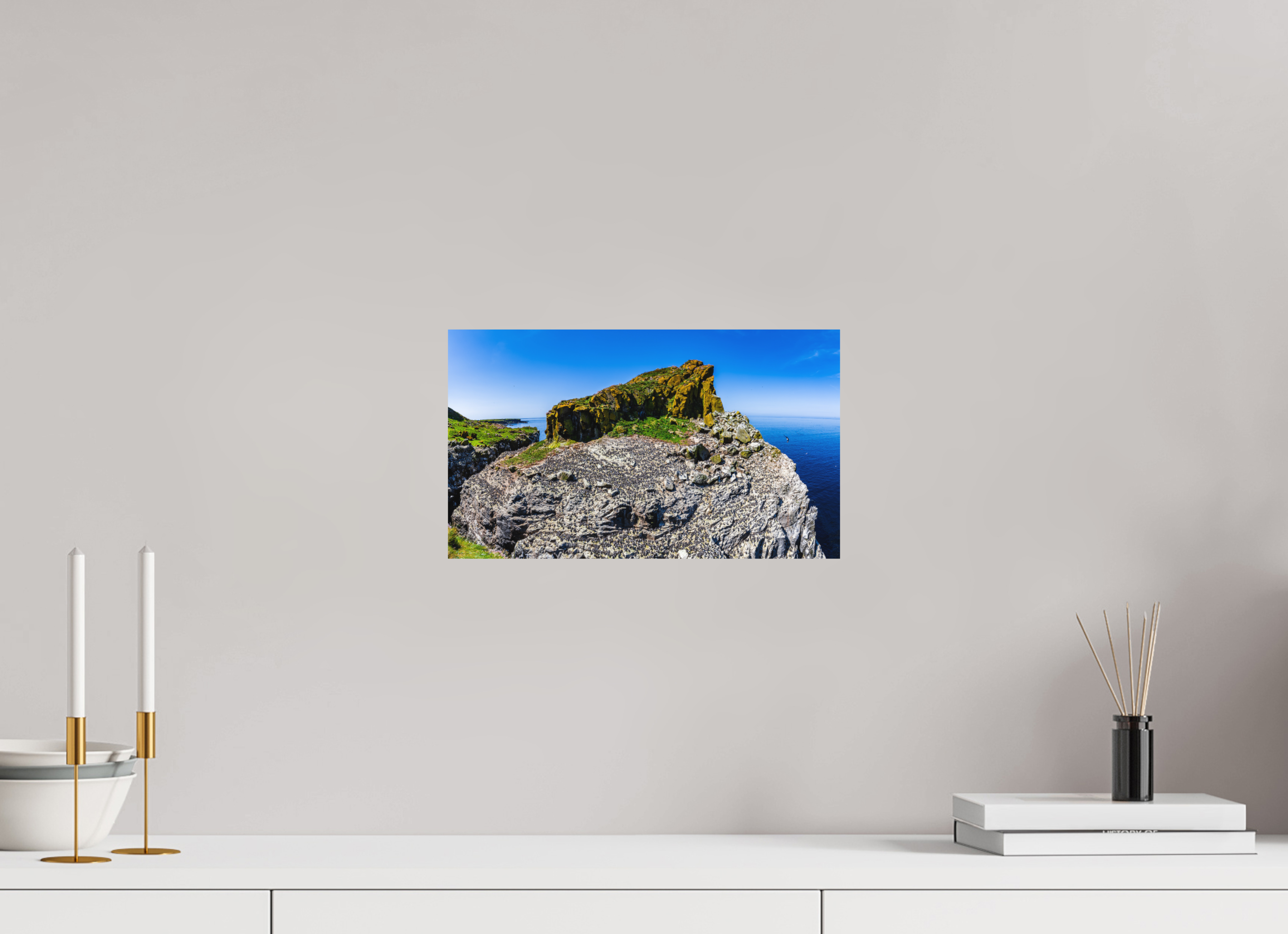 34,2 x 20 cm, Dibond Alu Colour Mat Heart Rock