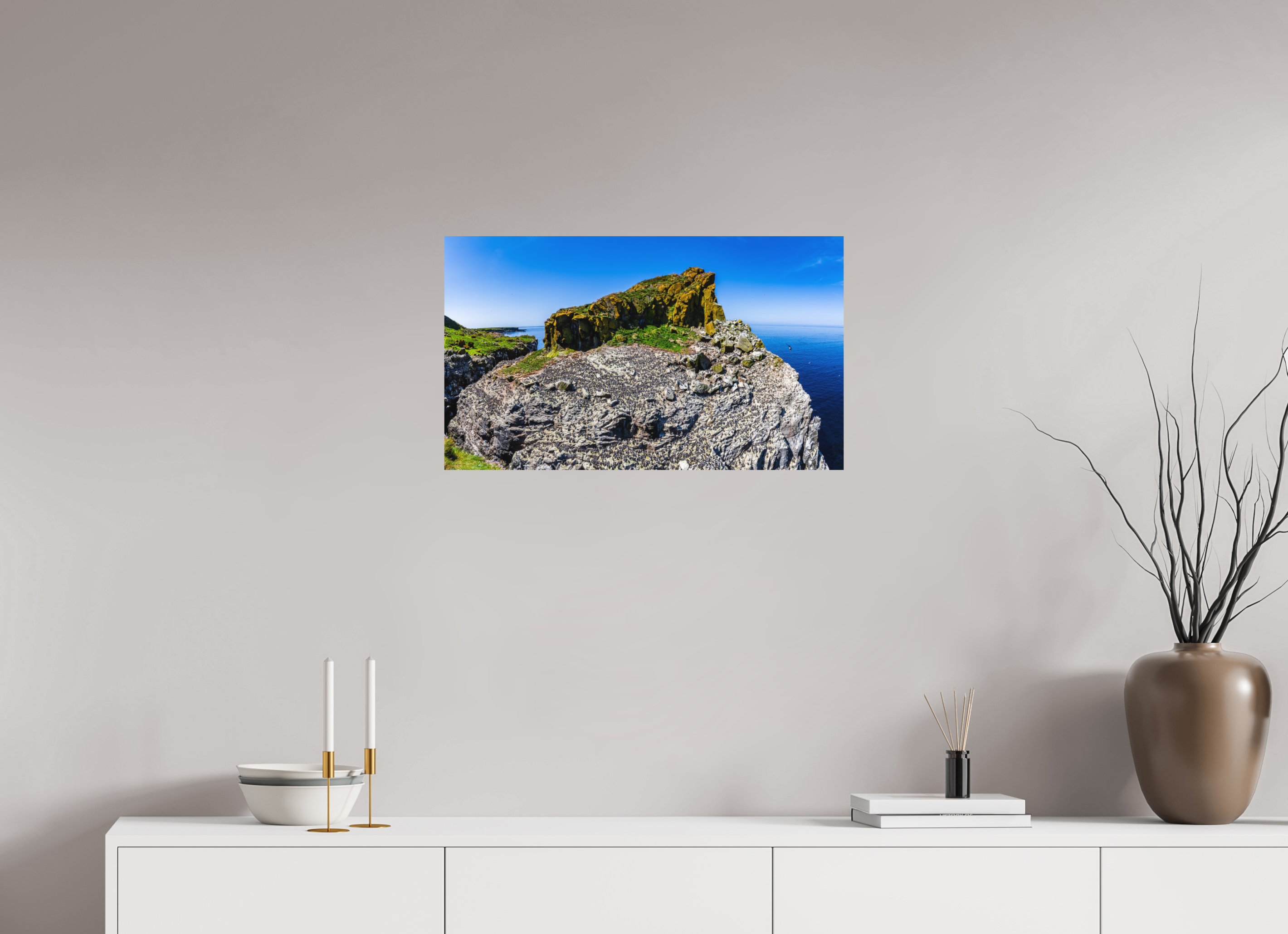68,3 x 40 cm, Dibond Alu Colour Mat Heart Rock