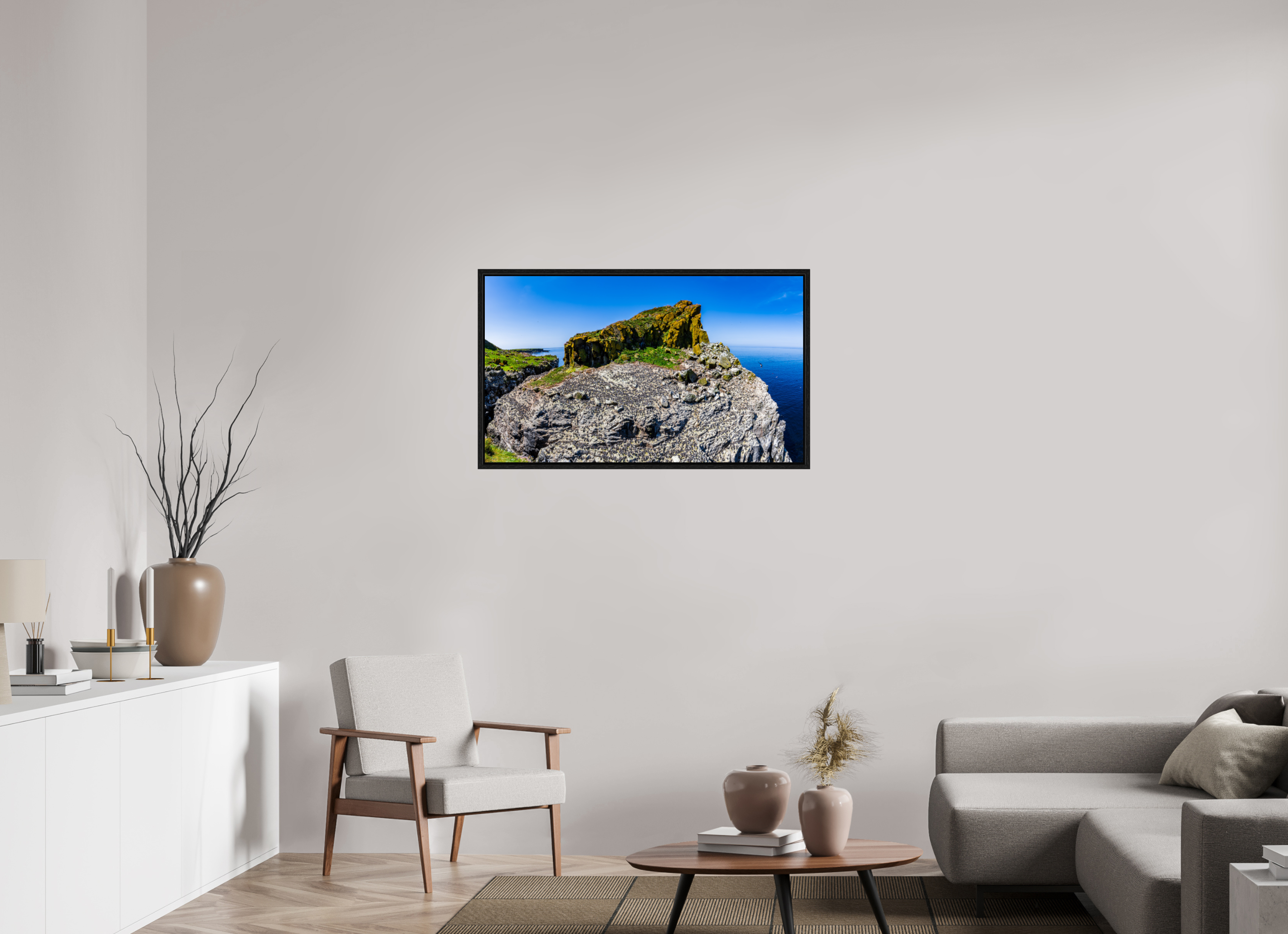 102,5 x 60 cm, Floater Frame Heart Rock