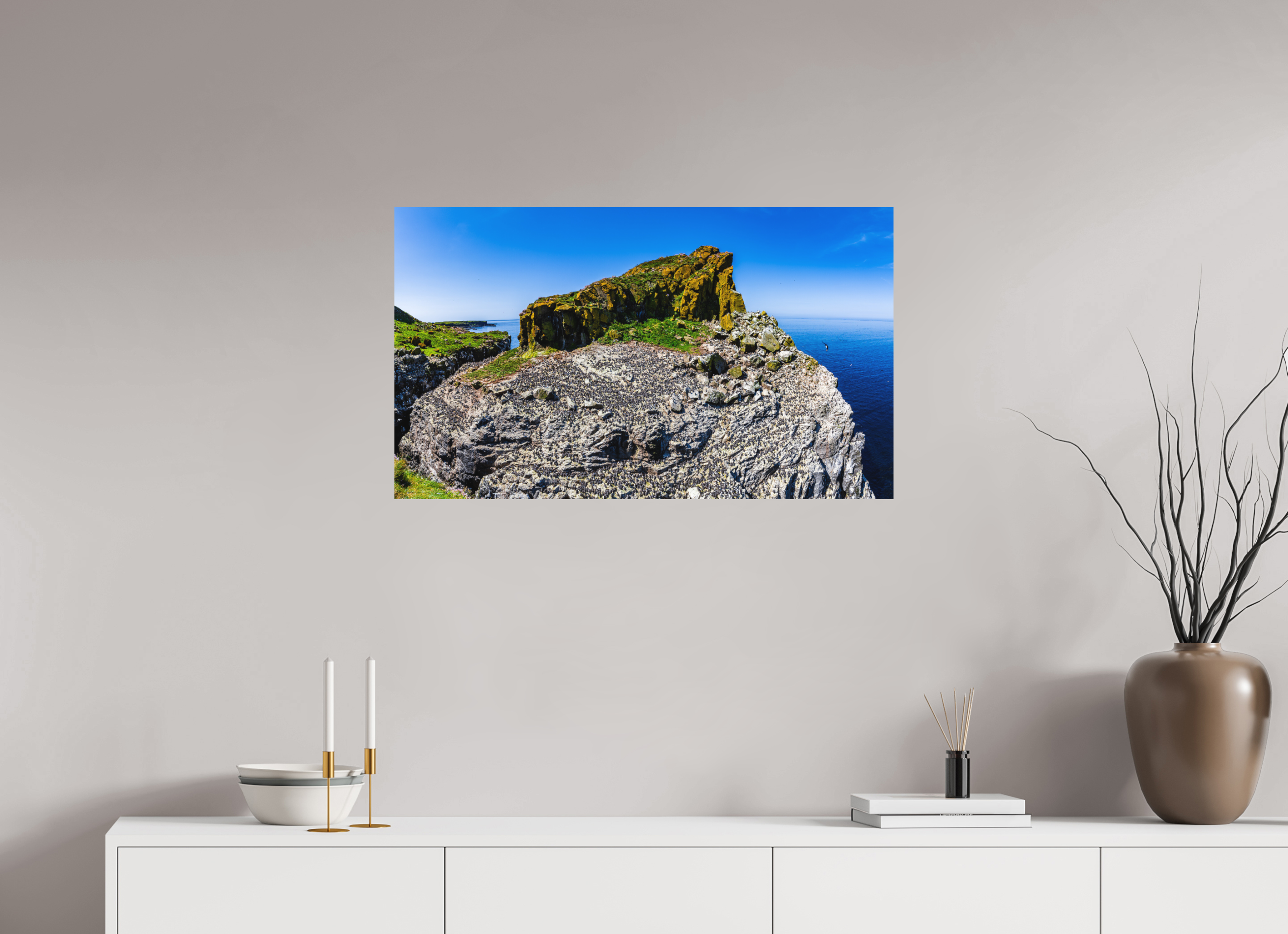 85,4 x 50 cm, Dibond Alu Colour Mat Heart Rock