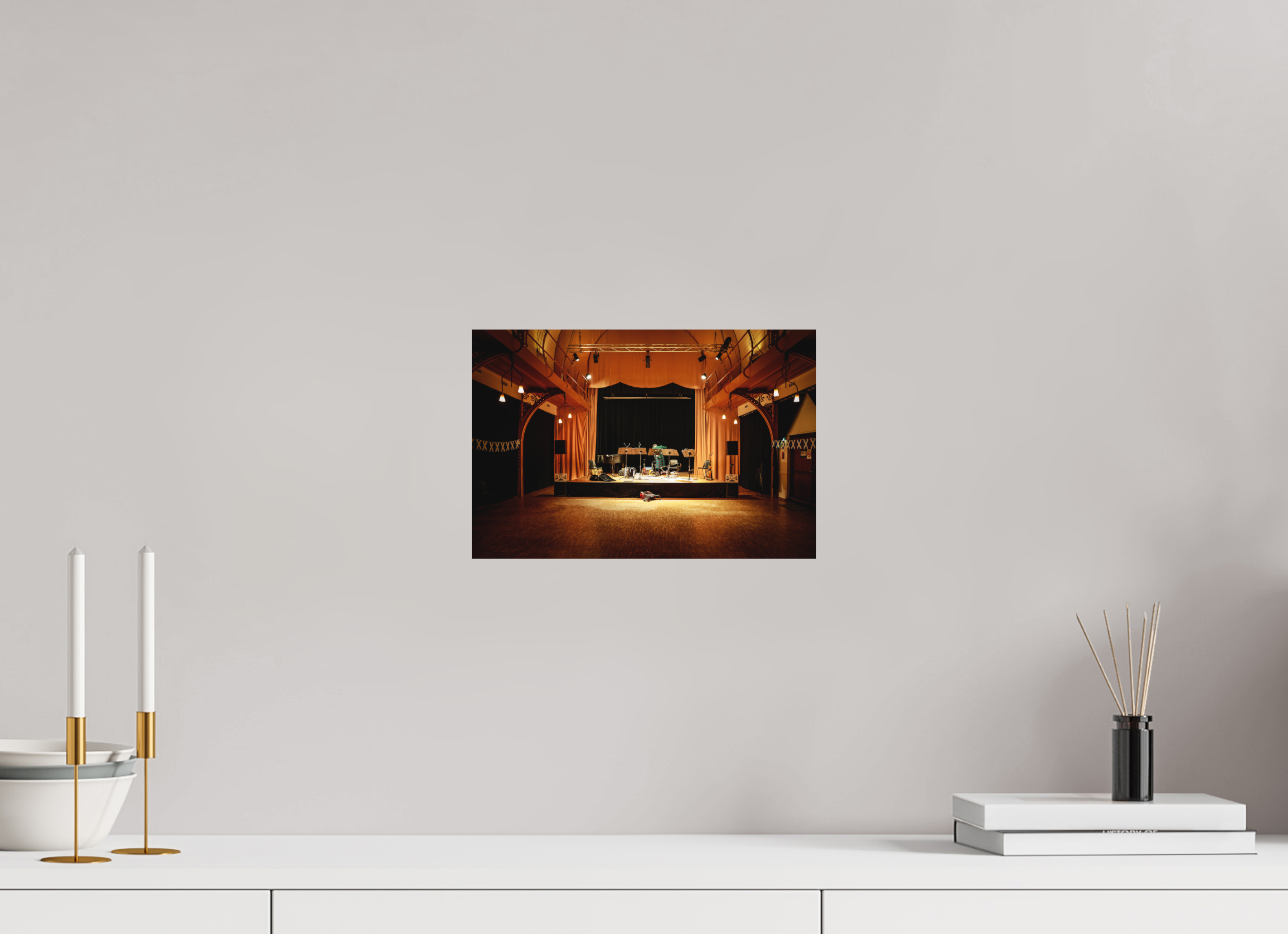 30 x 20 cm, Dibond Alu Colour Mat Lonely Musician