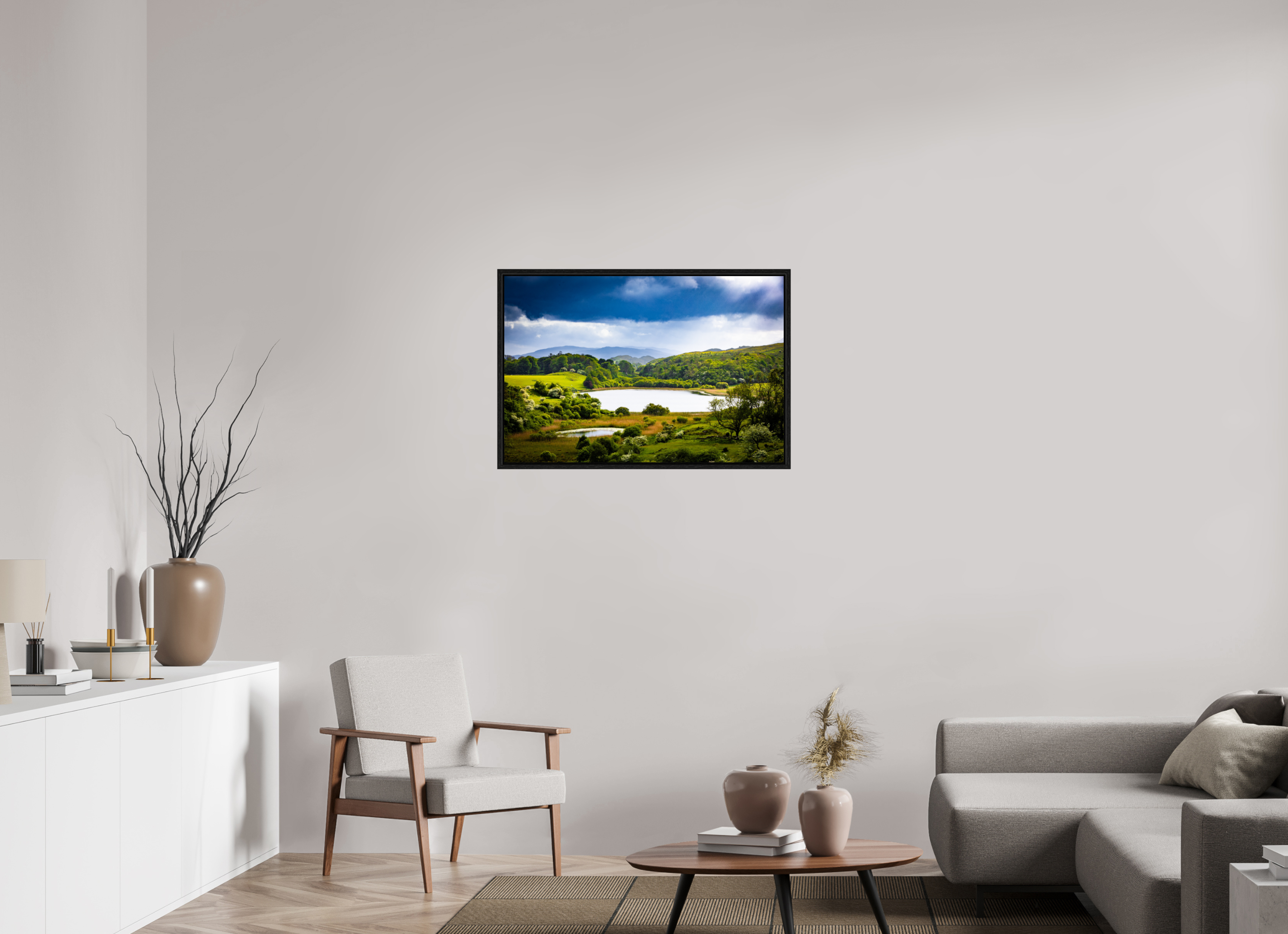 90 x 60 cm, Floater Frame Light on a Loch