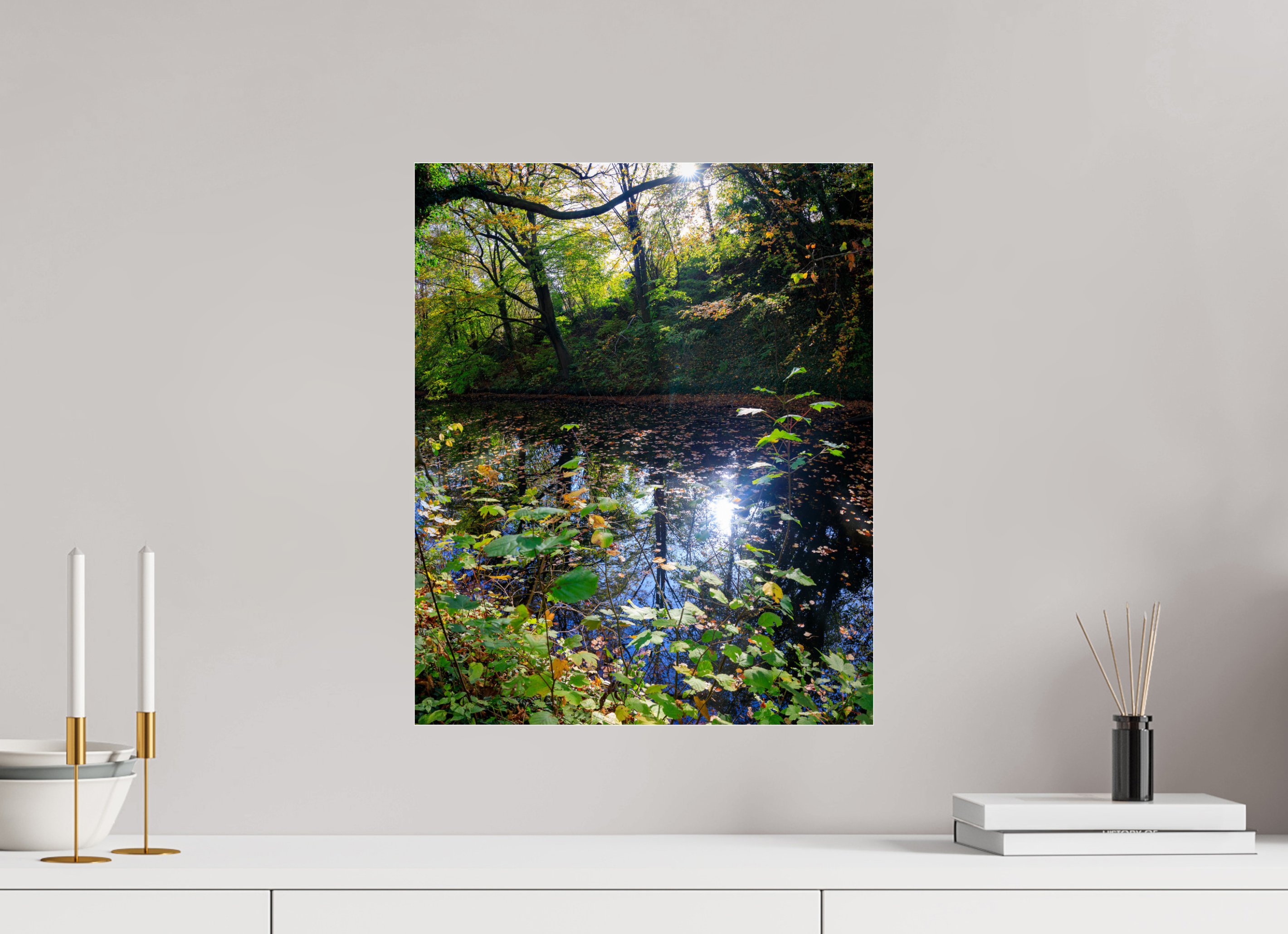 40 x 49 cm, Photo Print Under Acrylic Glass Fall on water