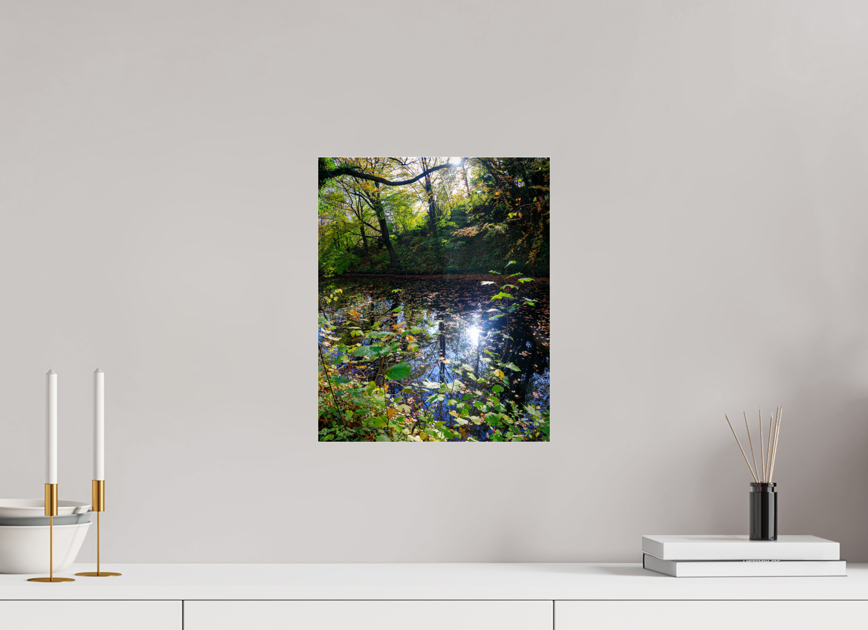 30 x 36,8 cm, Photo Print Under Acrylic Glass Fall on water