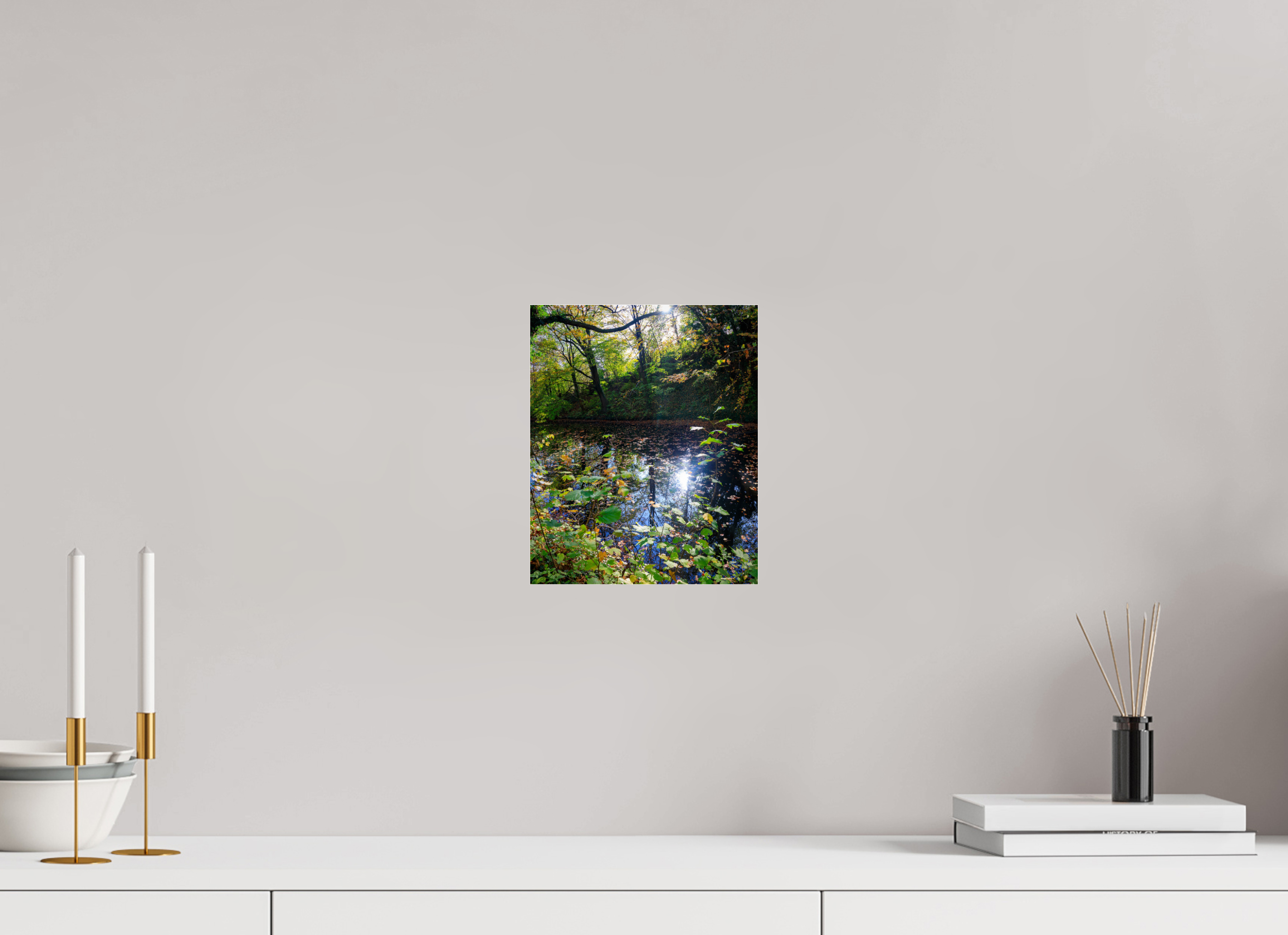 20 x 24,5 cm, Photo Print Under Acrylic Glass Fall on water
