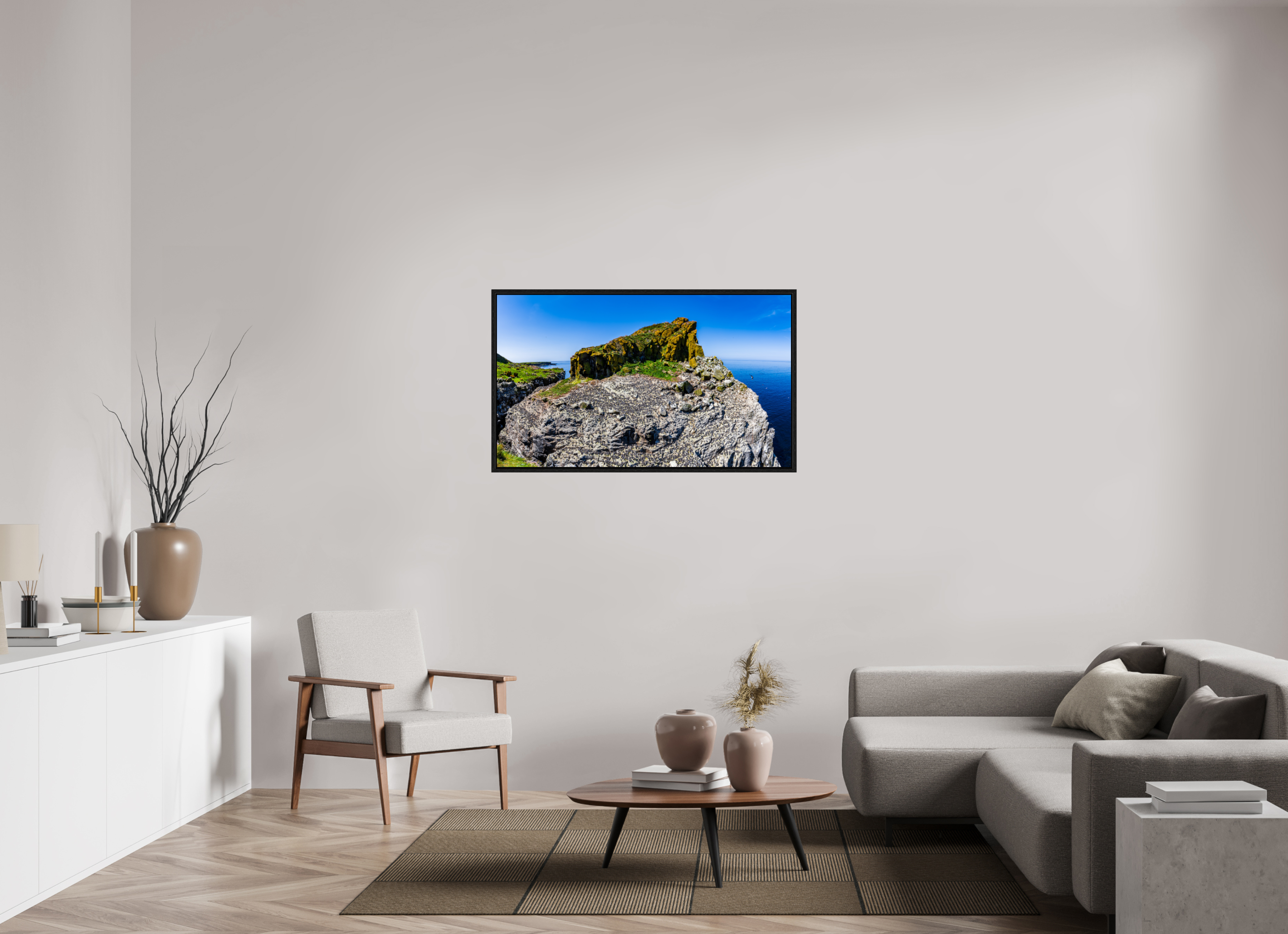 119,6 x 70 cm, Floater Frame Heart Rock