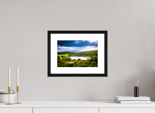 30 x 20 cm, Black Frame Colour Fuji Gloss Light on a Loch