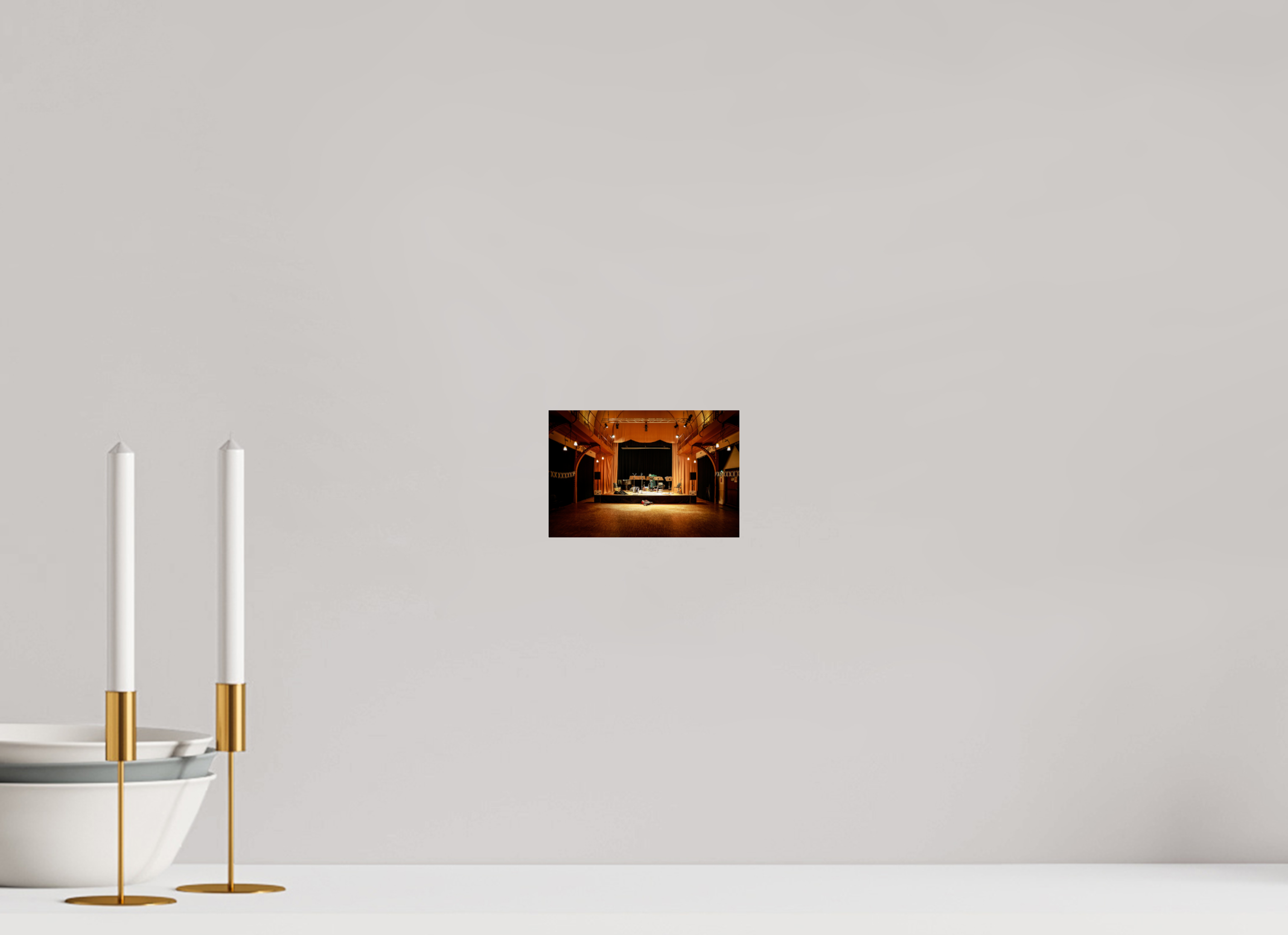 15 x 10 cm, Photo Print Under Acrylic Glass Lonely Musician